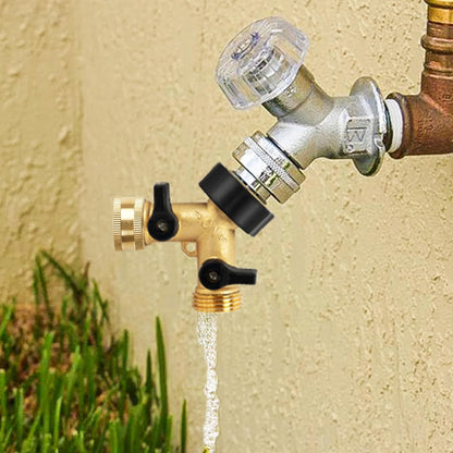 Brass Garden Hose End Caps, 2 Pack 3/4" Female End Cap, Garden Hose End Caps with 2 Washers V1258-DP02-A-31