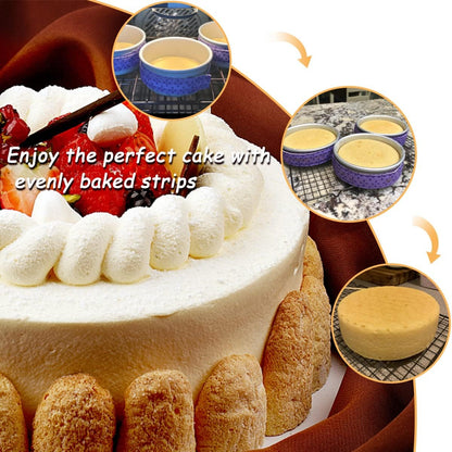 2 Piece Bake Even Cake Strips, Cake Pan Dampen Strips, Cake Pan Strips for Evenly Baked Cakes V1258-DP02-A-312