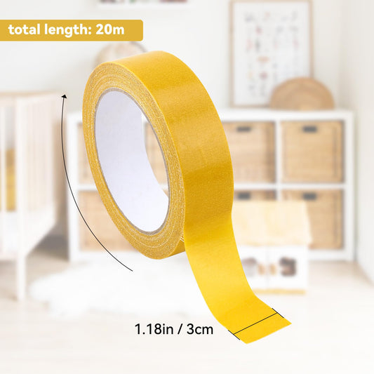 1 Pack Double Sided Fabric Tape Heavy Duty Gauze Tape Fabric Tape High Stickness Mounting Tape for Carpets, V1258-DP02-A-321