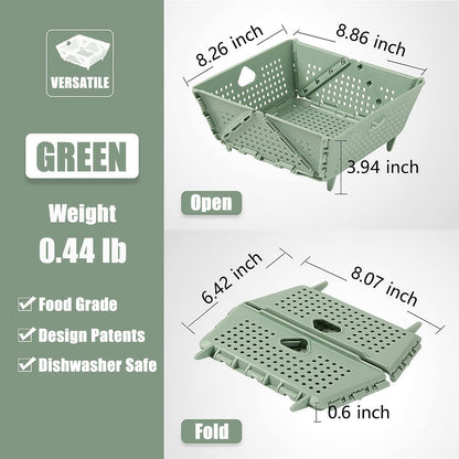 Plastic Colander Basket, Multi-Purpose Drainage & Storage Bin for Kitchen, Candy, Cookies, Holiday Snacks and V1258-DP02-A-327