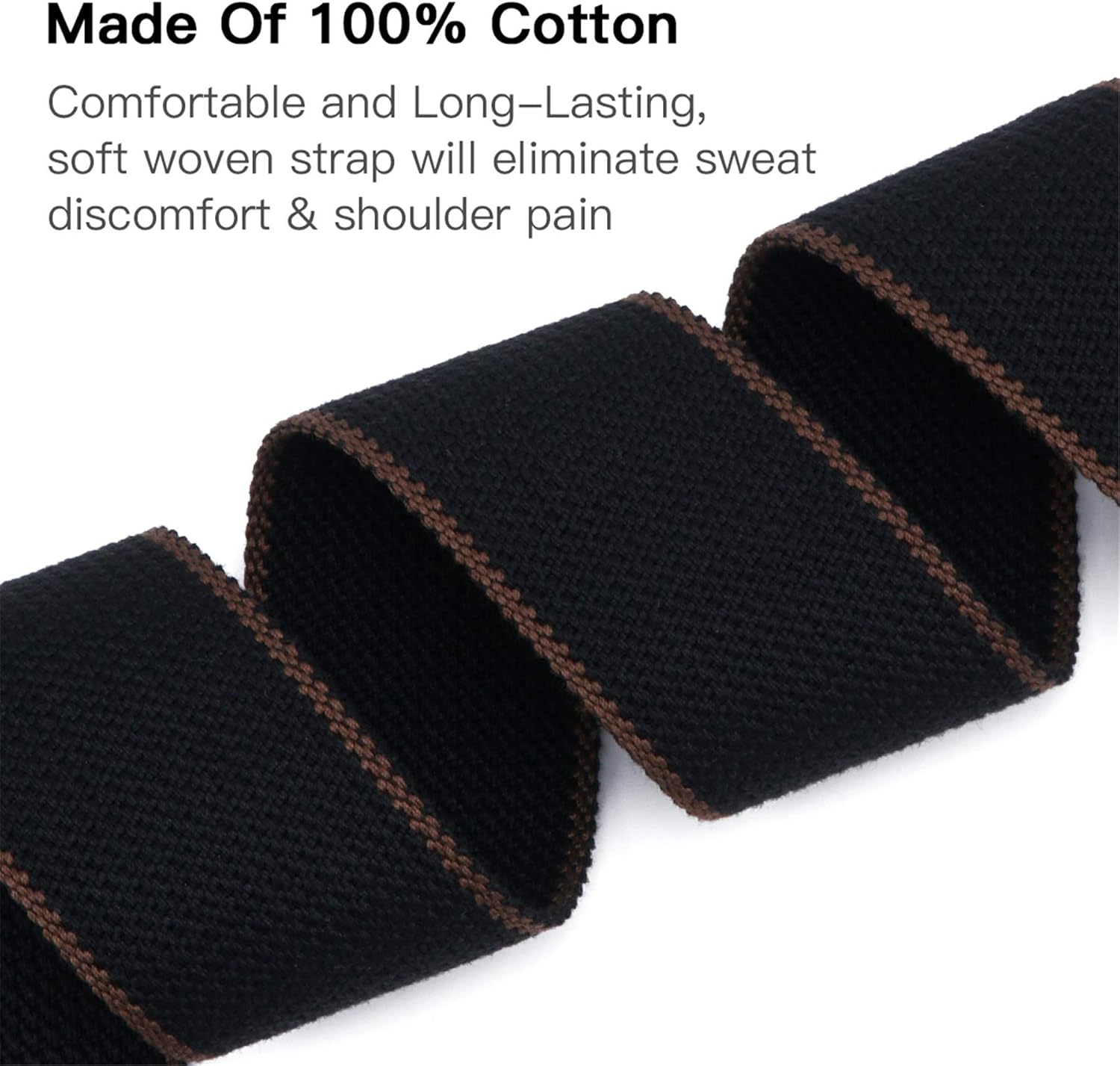 Guitar Strap, Soft Cotton Straps With 3 Pick Holders, Button Headstock Adaptor, 1 Pair Locks and 3 Picks Set V1258-DP02-A-338