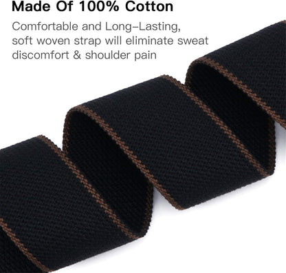 Guitar Strap, Soft Cotton Straps With 3 Pick Holders, Button Headstock Adaptor, 1 Pair Locks and 3 Picks Set V1258-DP02-A-338