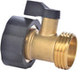 3/4" Brass Garden Hose Shut Off Valve,1-Way Restricted-Flow Water Shut-Off, Fits 3/4 Inch Hose Connector V1258-DP02-A-34