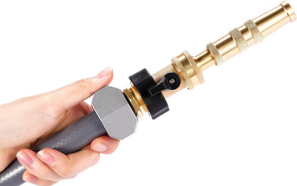 3/4" Brass Garden Hose Shut Off Valve,1-Way Restricted-Flow Water Shut-Off, Fits 3/4 Inch Hose Connector V1258-DP02-A-34