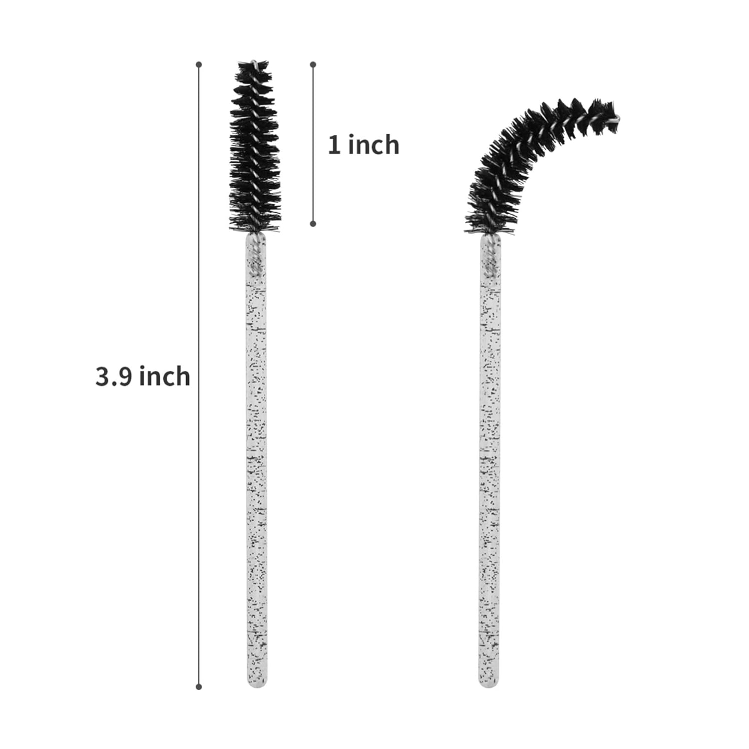 200PCS Spoolie Eyelash Brush - Disposable Mascara Brush Wand for Lashes, Eyebrow Eyelash Extension Supplies V1258-DP02-A-340