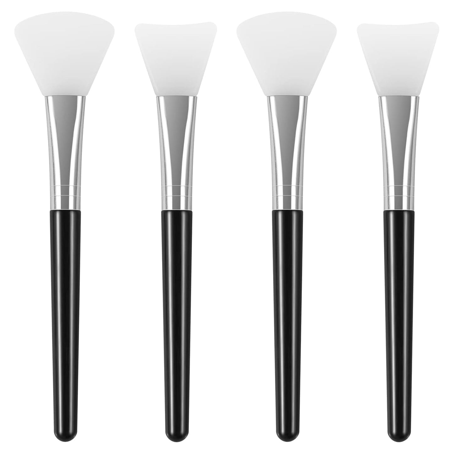 4PCS Silicone Face Mask Brush Applicator, Flexible Silicone Brush for Face for Mud, Clay, DIY Mask, Body V1258-DP02-A-342