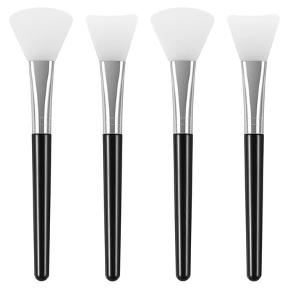 4PCS Silicone Face Mask Brush Applicator, Flexible Silicone Brush for Face for Mud, Clay, DIY Mask, Body V1258-DP02-A-342