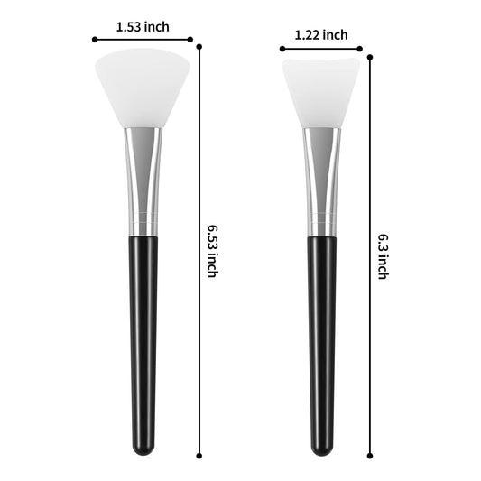 4PCS Silicone Face Mask Brush Applicator, Flexible Silicone Brush for Face for Mud, Clay, DIY Mask, Body V1258-DP02-A-342