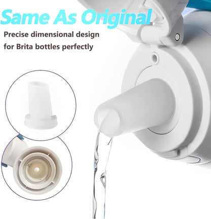 Bite Valve Replacement for Brita Water Bottle, 2 Pack, Silicone, BPA-Free, 1 Liter, Sports, Travel V1258-DP02-A-345