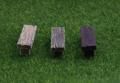 3Pcs Mini Resin Bench Miniature Fairy Garden Bench Dollhouse Accessories Statue DIY Decor Gift V1258-DP02-A-372