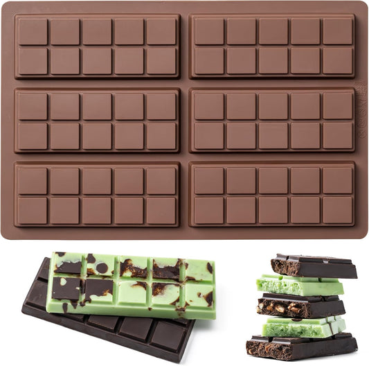Chocolate Bar Mold,Non-Stick Chocolate Molds, 100% Food Grade Silicone Deep Mold for Dubai Pistachio Rod, V1258-DP02-A-377