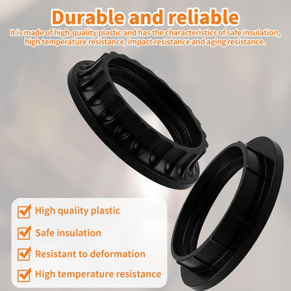 6 Pack E26 Lamp Shade Rings - E26 Light Socket Shade Rings Collar Ring,- 34mm (1-3/8") & 39mm (1-1/2") 2 V1258-DP02-A-386