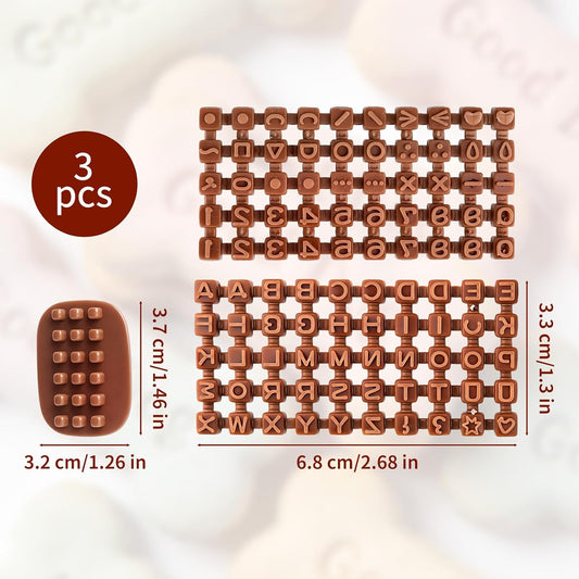 100Pcs Letter Stamps for Pottery Clay Polymer- 3 Styles Alphabet Number Symbols Stamps for Cookie Chocolate - V1258-DP02-A-394