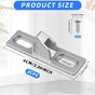 2-Pack Sliding Door Keeper - Chrome Plated Sliding Glass Lock with mounting Screws Slide Sliding Door Lock V1258-DP02-A-395