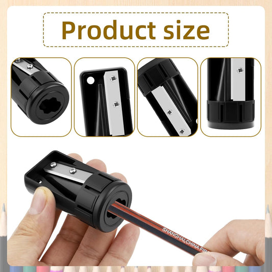 4 Pack Carpenter Pencil Sharpener, Manual Contractor Pencil Sharpener, Portable Woodworking Pencil Sharpeners V1258-DP02-A-399