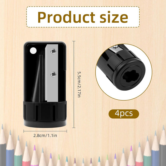 4 Pack Carpenter Pencil Sharpener, Manual Contractor Pencil Sharpener, Portable Woodworking Pencil Sharpeners V1258-DP02-A-399