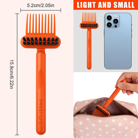 1-Pack 2-in-1 Comb Cleaner with Pick and Bristles - Hair Brush Cleaners - Hairbrush Cleaner Remover Rake for V1258-DP02-A-404