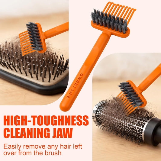 1-Pack 2-in-1 Comb Cleaner with Pick and Bristles - Hair Brush Cleaners - Hairbrush Cleaner Remover Rake for V1258-DP02-A-404