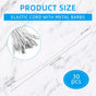 30pcs Soft Stretch Band Mask Lanyard Strings 11.8Inch Elastic Cords with Metal Ends Loop Craft Round Rope V1258-DP02-A-416