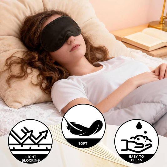 8-Pack Blindfold Sleep Mask for Party Games Travel Sleep Team Build Party Supply - Eye Covers for Sleeping V1258-DP02-A-435