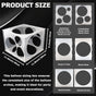 11 Holes Plastic Balloon Sizer Cube Box Collapsible 2-10 Inch Balloon Sizer Cube Boxs Size Measurement Tools V1258-DP02-A-445