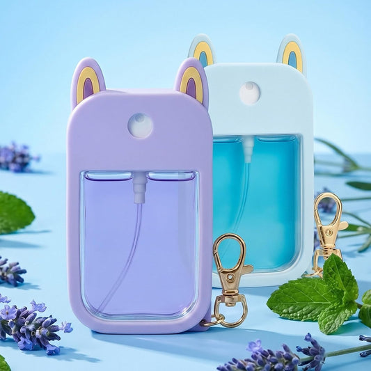 2-Pack Hand Sanitizer Spray Case Compatible with Touchland, Silicone Travel Hand Sanitizer Case Holder with V1258-DP02-A-481