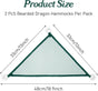 2Pcs Reptile Hammock - Breathable Mesh Bearded Dragon Hammock Lizard Tank Accessories Triangle Geckos V1258-DP02-A-485