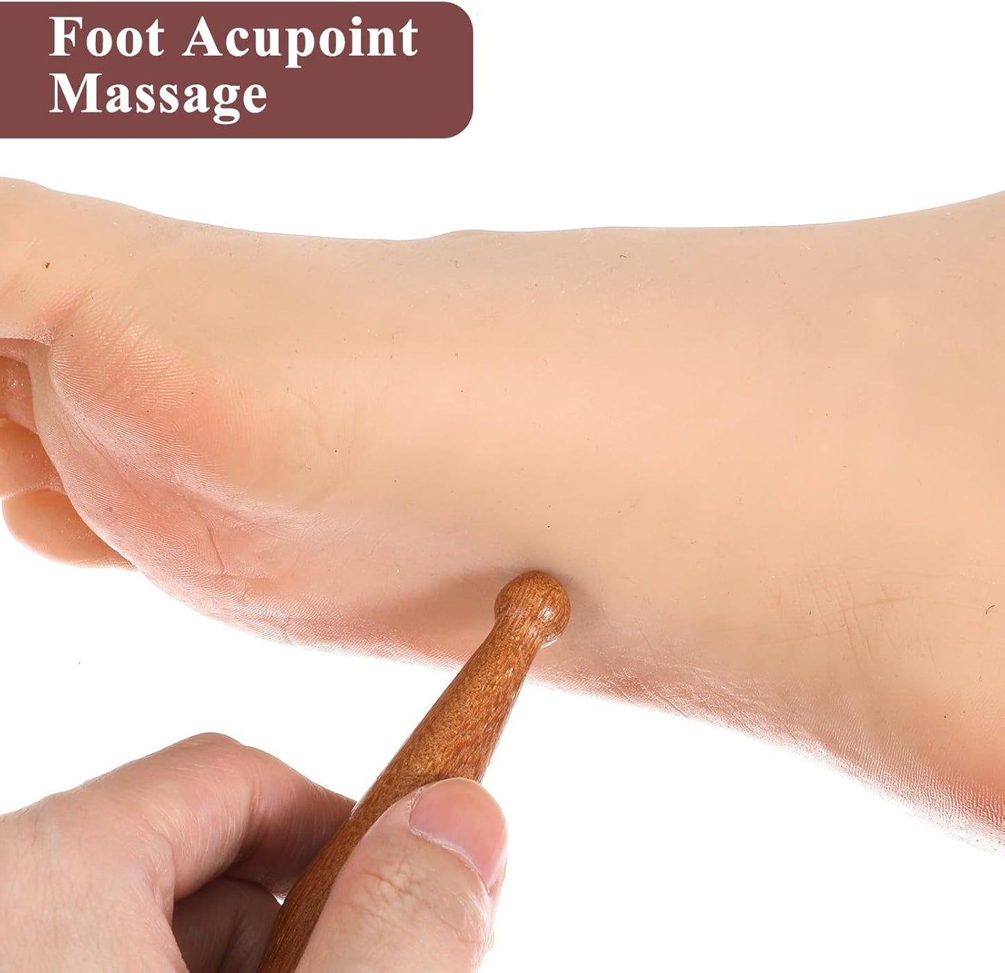Massage Pen,Wooden Massage Tools Acupressure Pen Pressure Point Tool for Relaxing Body Hand Foot V1258-DP02-A-487