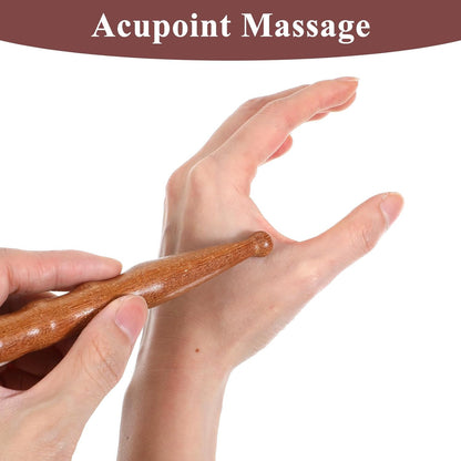 Massage Pen,Wooden Massage Tools Acupressure Pen Pressure Point Tool for Relaxing Body Hand Foot V1258-DP02-A-487