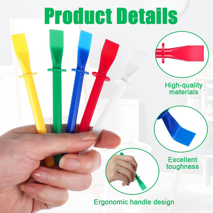 15Pcs Silicone Glue Brush,Reusable Glue Spreader Plastic Spreader Tool Set for DIY Painting Mixing & V1258-DP02-A-498