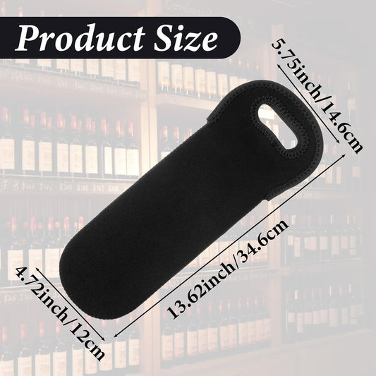 Neoprene Wine Bottle Carrier, Insulated Tote Bag, Protective Champagne & Beer Bottle Holder for Beer Water V1258-DP02-A-506