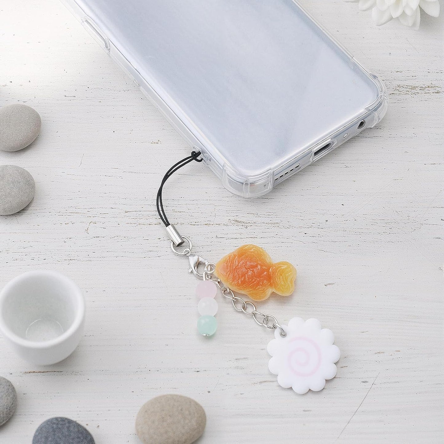 Cute Phone Charms,Cell Phone Strap Charm - Maki Fish Cake Taiyaki Cellphone Charm Strap V1258-DP02-A-508