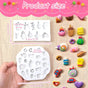 2Pcs Polymer Clay Molds for Jewelry Making Set,Silicone Air-Dry Clay Molds for Making Candy Lollipop Donut V1258-DP02-A-524