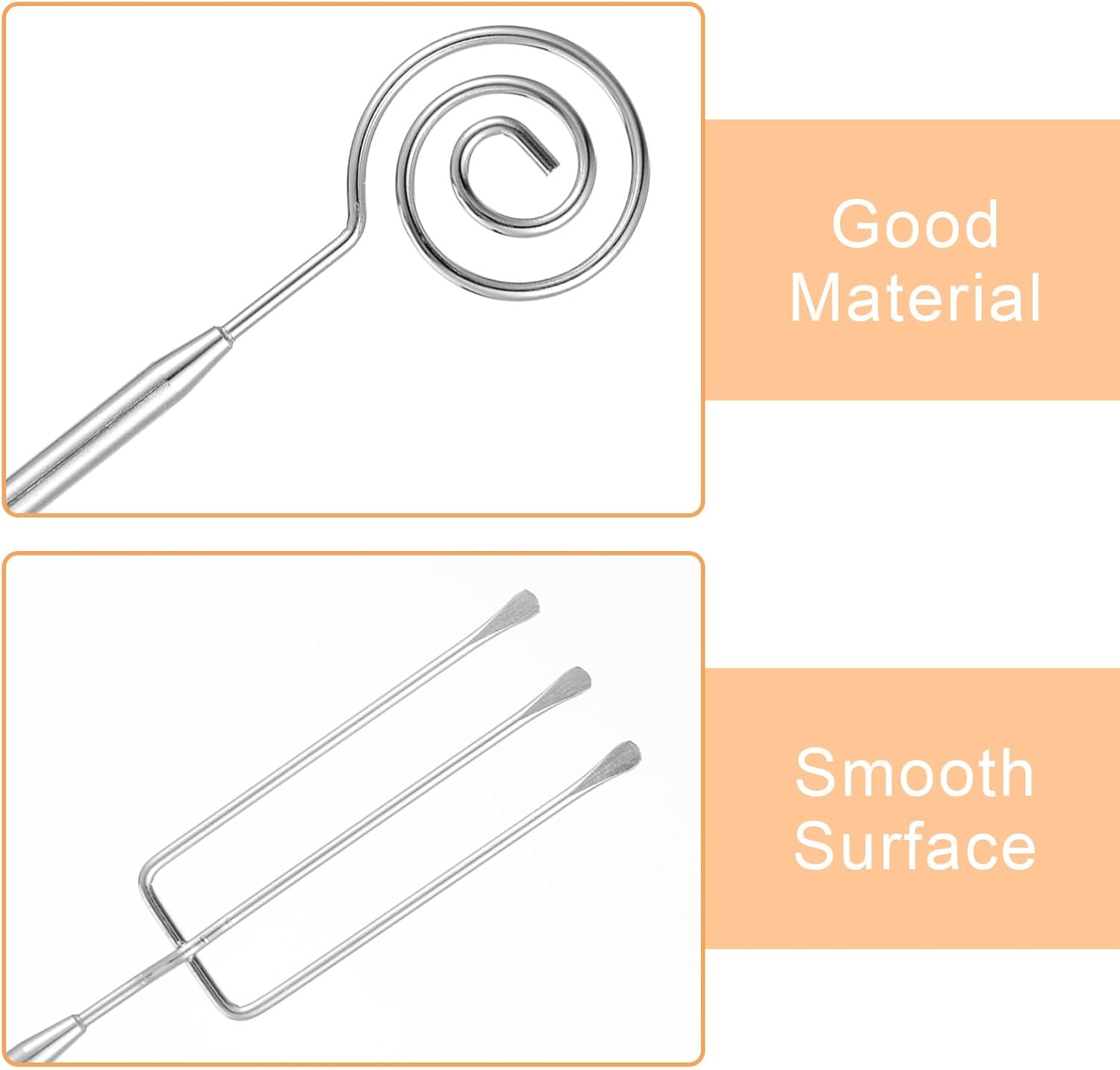 3PCS Chocolate Dipping Tool - Stainless Steel Candy Dipping Tools Baking Supplies Fondue Fork, Spiral Fork V1258-DP02-A-526