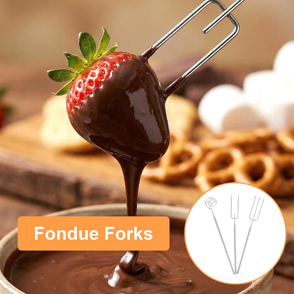 3PCS Chocolate Dipping Tool - Stainless Steel Candy Dipping Tools Baking Supplies Fondue Fork, Spiral Fork V1258-DP02-A-526