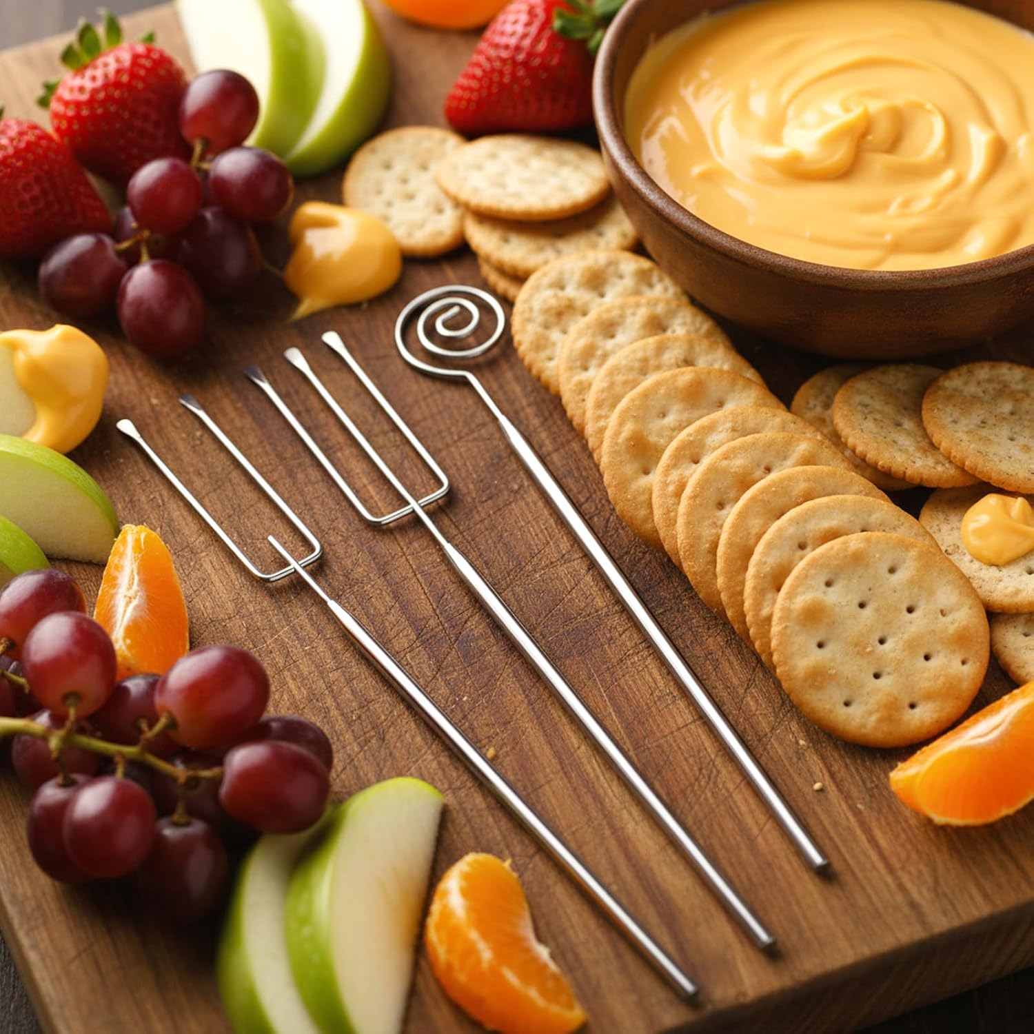 3PCS Chocolate Dipping Tool - Stainless Steel Candy Dipping Tools Baking Supplies Fondue Fork, Spiral Fork V1258-DP02-A-526