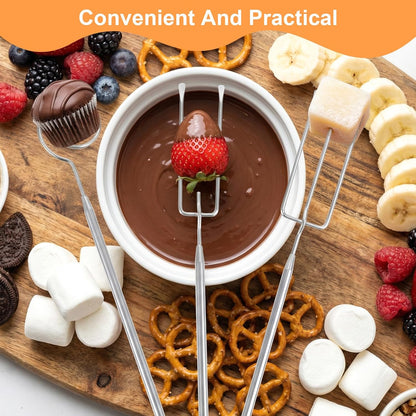 3PCS Chocolate Dipping Tool - Stainless Steel Candy Dipping Tools Baking Supplies Fondue Fork, Spiral Fork V1258-DP02-A-526
