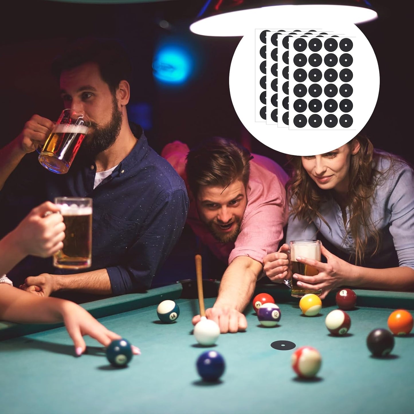 96Pcs Pool Table Marker Dots, Billiard Spot Position Stickers, Billiard Point Sticker Accessories, Pool Table V1258-DP02-A-528