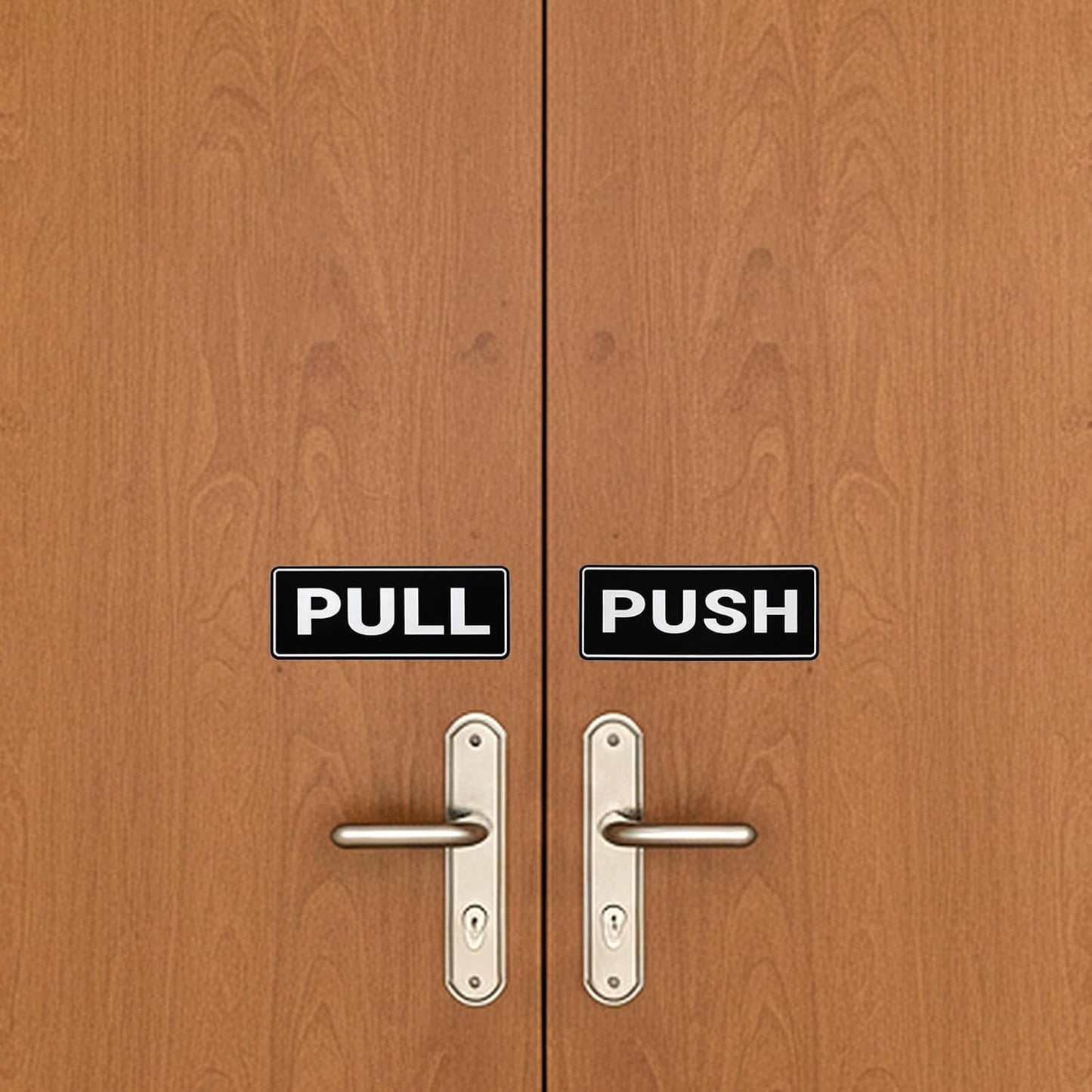 6Pack Push Pull Door Stickers,Adhesive Push and Pull Signs Stickers for Glass Doors and Other Side Doors in V1258-DP02-A-543