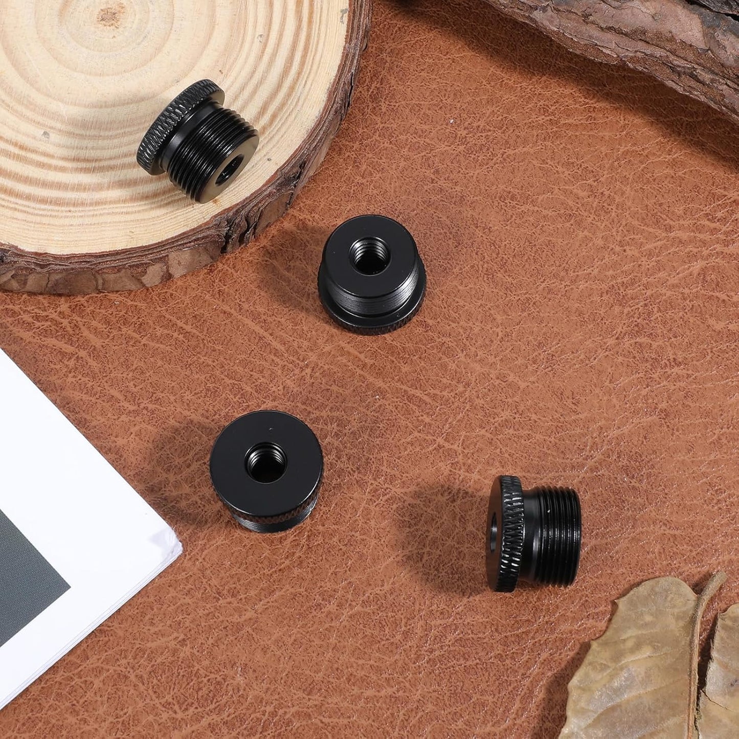 4 Pcs Mic Stand Adapter Microphone Stand Adapter 1/4 Female to 5/8 Male Screw Adapter Thread Tripod Screw V1258-DP02-A-557