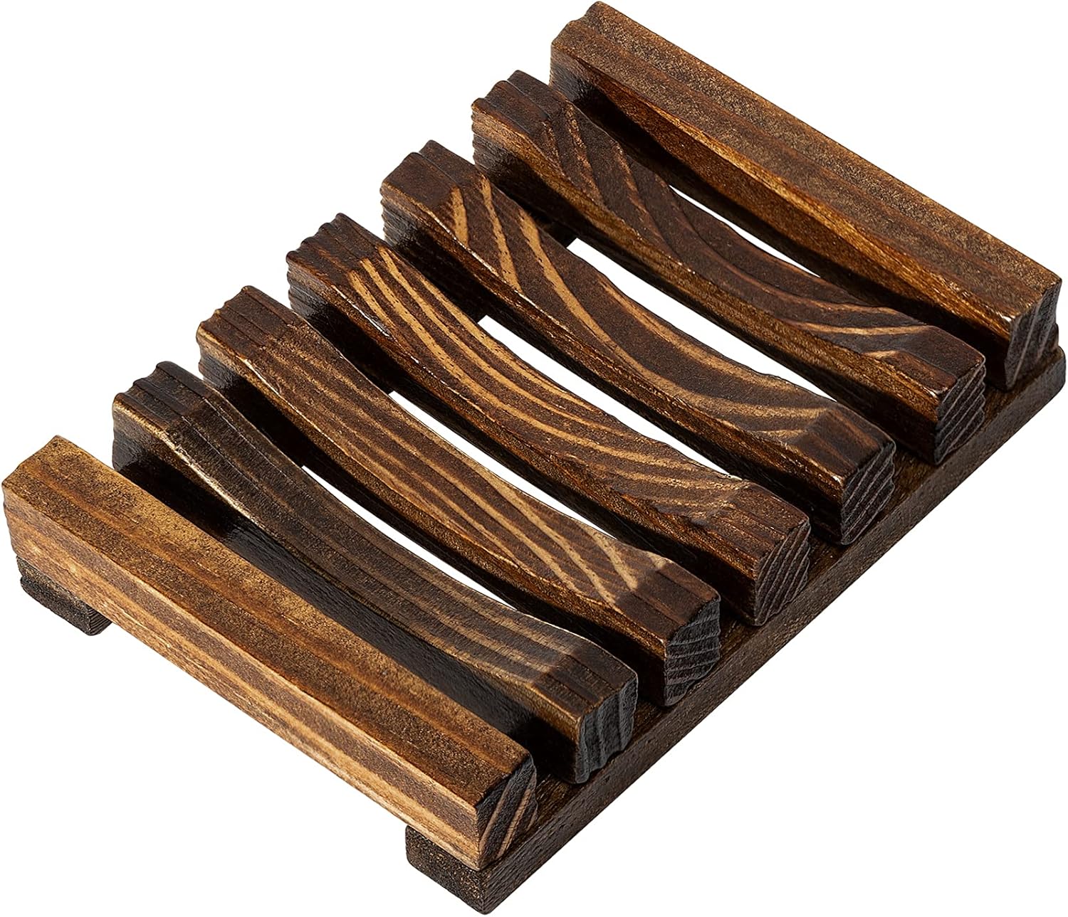 Natural Wooden Soap Dish Soap Saver Holder Soap Tray for Bathroom, Biodegradable, Zero Waste, Plastic Free, V1258-DP02-A-56