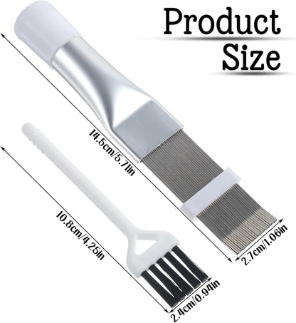 2Pcs Radiator Fin Comb,Coil Cleaning Brush Air Conditioner Fin Comb Kit for Combing Radiator Evaporator V1258-DP02-A-569
