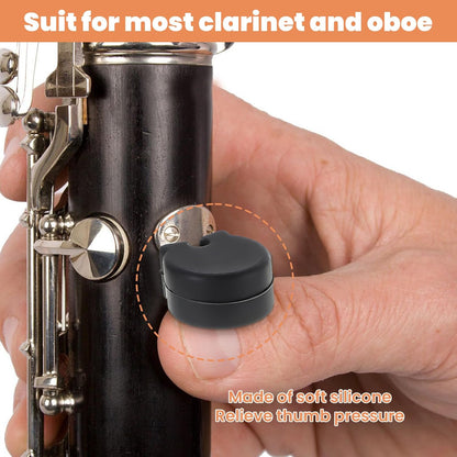 5PCS Clarinet Thumb Rest Cushion Soft Silicone Clarinets Oboe Thumb Rest Cushion Protector Thumbs Protector V1258-DP02-A-572