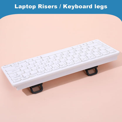 2Pcs Keyboard Riser Self-Adhesive Mini Portable Laptop Stand Foldable Portable Computer Self Adhesive V1258-DP02-A-577