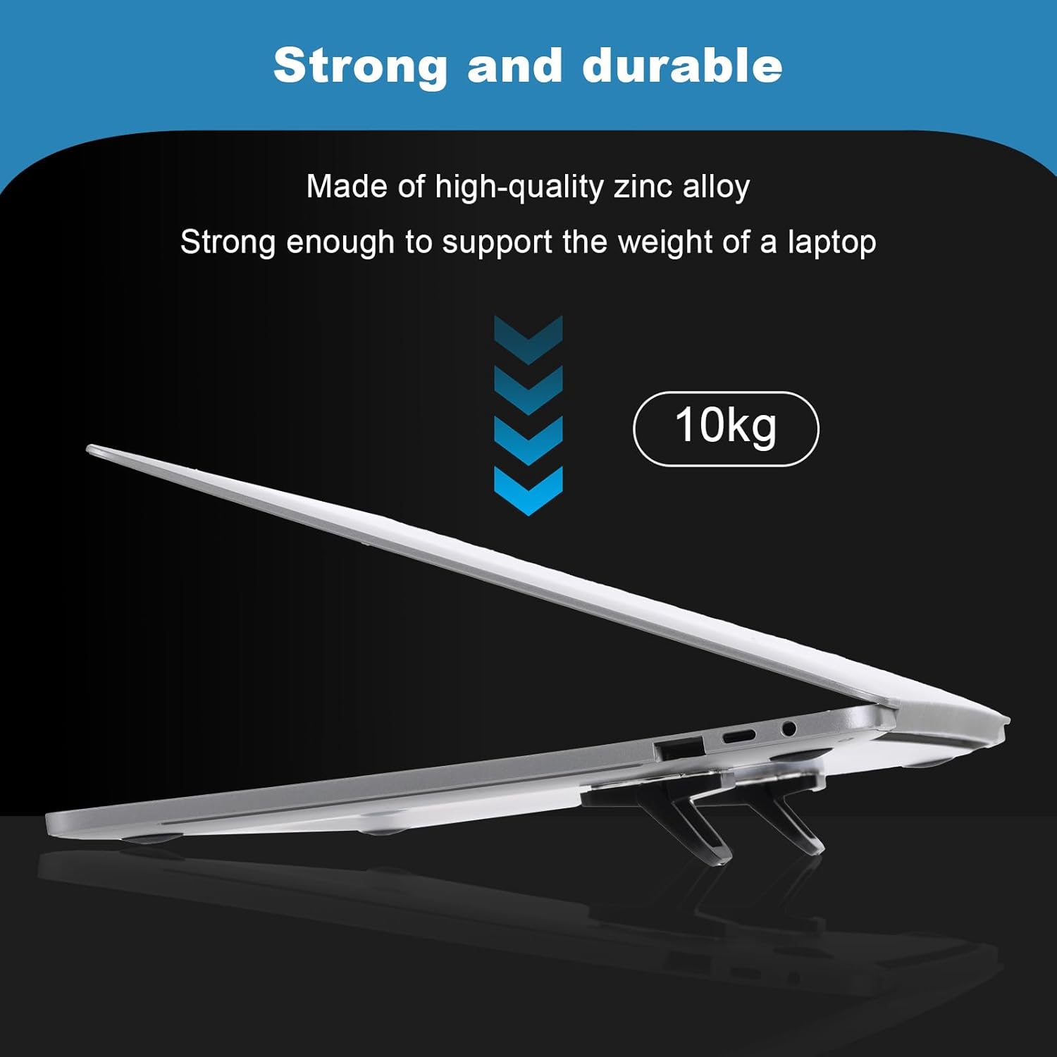 2Pcs Keyboard Riser Self-Adhesive Mini Portable Laptop Stand Foldable Portable Computer Self Adhesive V1258-DP02-A-577
