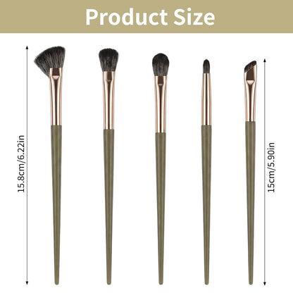 Eye Makeup Brush Set, 5 Pcs Eye Shadow Brushes Set Professional Eyeshadow Makeup Blending Brushes with V1258-DP02-A-582