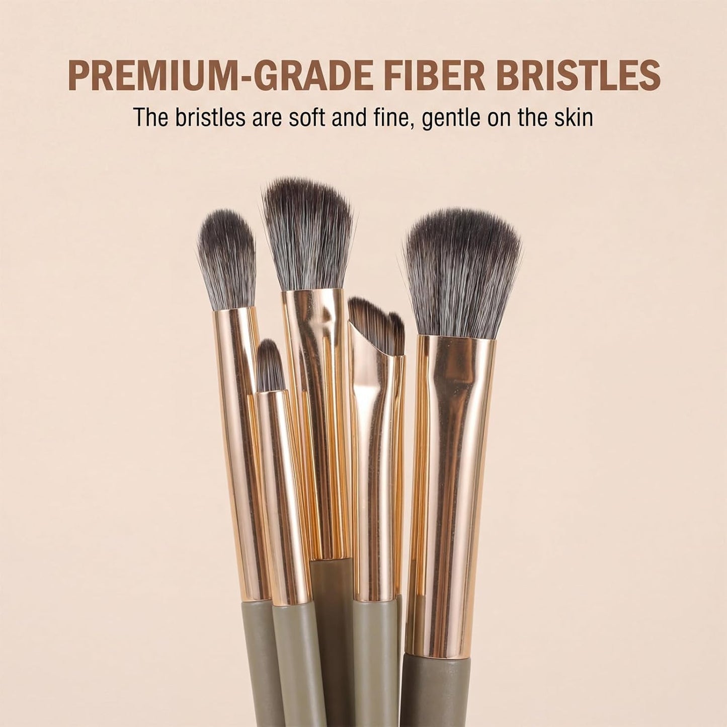 Eye Makeup Brush Set, 5 Pcs Eye Shadow Brushes Set Professional Eyeshadow Makeup Blending Brushes with V1258-DP02-A-582