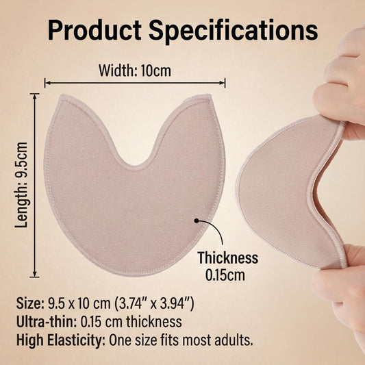 Toe Pads for Pointe Shoes, 1 Pair Soft Ballet Ballet Toe Pads Dance Shoe Toes Protector Accessories, 3.54 x V1258-DP02-A-583