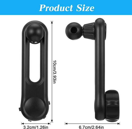 17mm Ball Mount Extension Arm, 360-Degree Rotatable Extender, 2.04 Inch Adjustable Length, Balls Mount Phone V1258-DP02-A-595