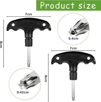 2 Pcs Golf Wrench, Adjustable Golf Tool with Plastic Handle, Stainless Steel Golf Driver Tool, Golf Driver V1258-DP02-A-598
